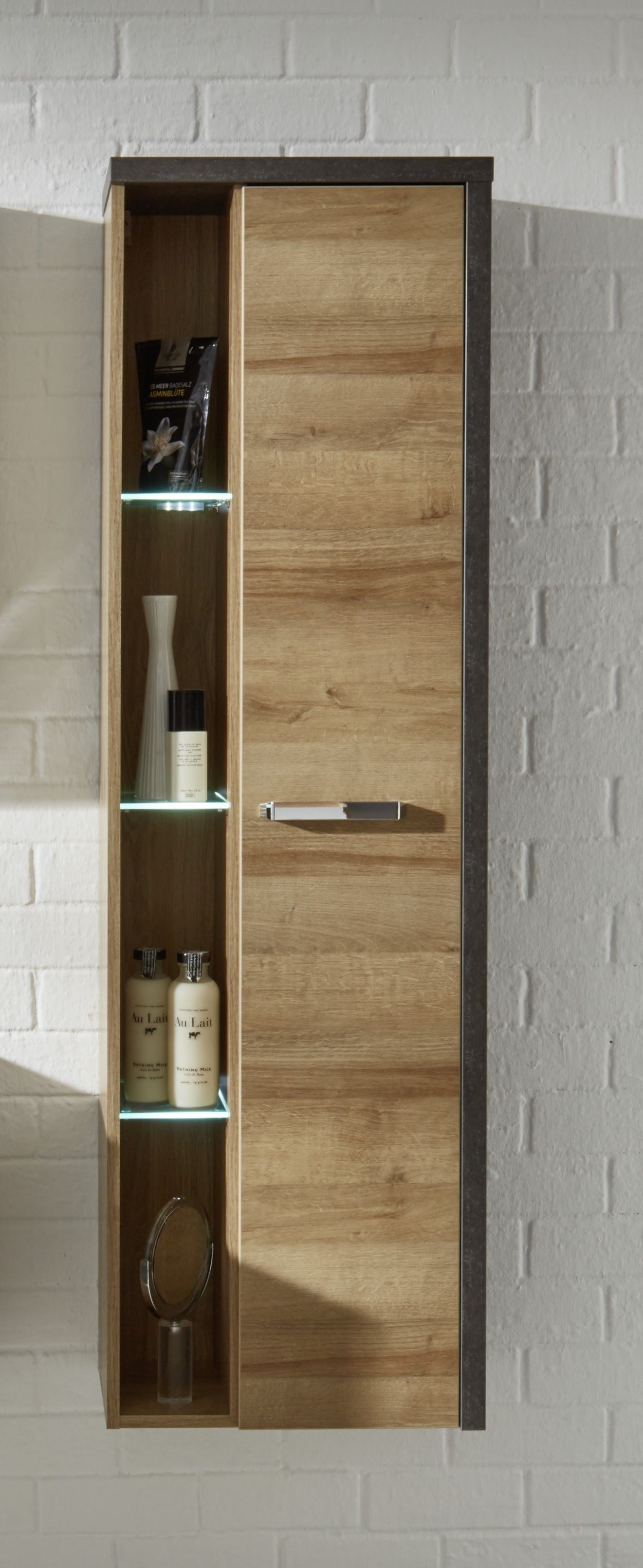 Hängeschrank Eiche Riviera Honig/ Beton Dunkel Woody 93-01139 Spanplatte Modern
