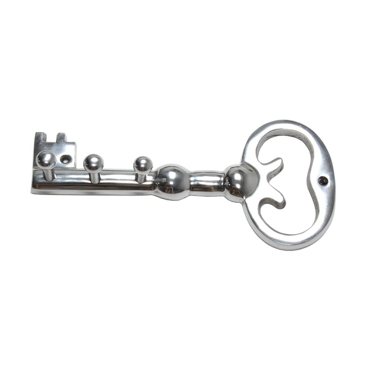 Schlüsselhalter mit 3 Haken in Aluminium