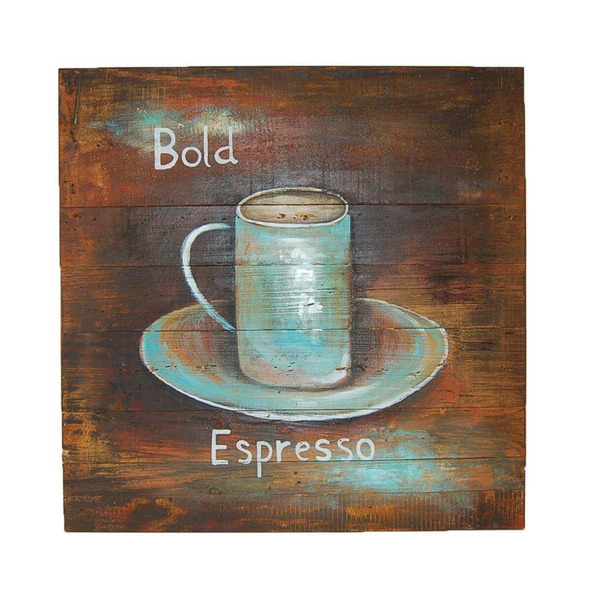 Wandbild 70x70 Espresso