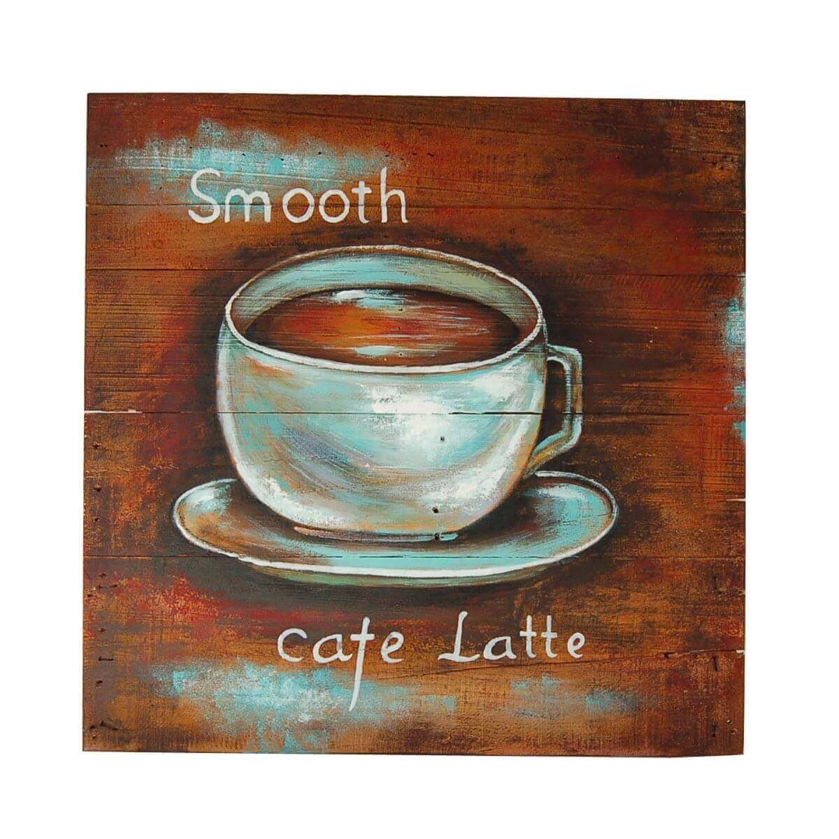Wandbild 70x70 Cafe Latte