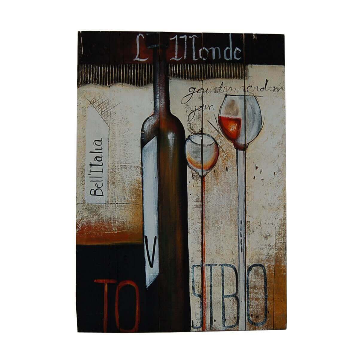 Wandbild 60x80 cm Motiv Wein