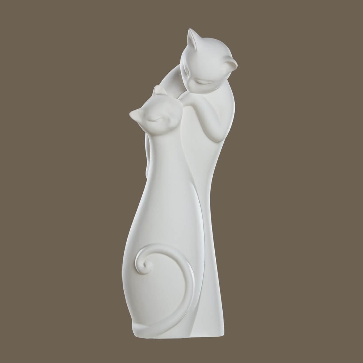 Gilde Skulptur in Keramik Creme Weiß