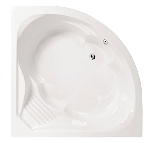 Acryl-Eckbadewanne Cascade | Eckwanne | 150 x 150 cm | Weiß | Wanne | Badewanne | Bad | Badezimmer | Acryl | Komfort