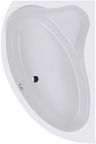 Acryl-Eckbadewanne Cejlon | Eckwanne | Rechte Ausführung | 150 x 100 cm | Weiß | Wanne | Badewanne | Bad | Badezimmer | Acryl | Komfort