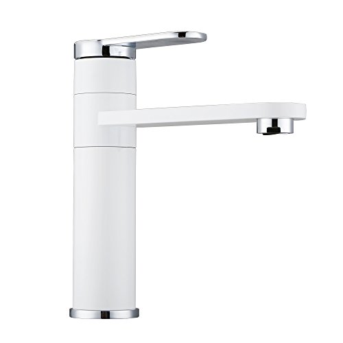 Dailyart® Weiß Design Bad Waschtisch-Armatur Wasserhahn Chrom Waschtischarmaturen Badezimmerarmaturen
