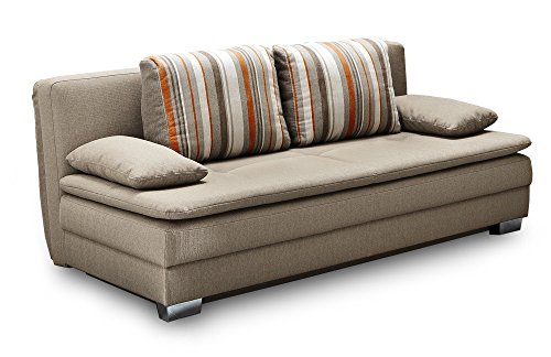 Florenz Boxspring-Systemsofa Dauerschläfer Zweisitzer Sofa inkl. Topper Liegerfläche 200 x 160 cm