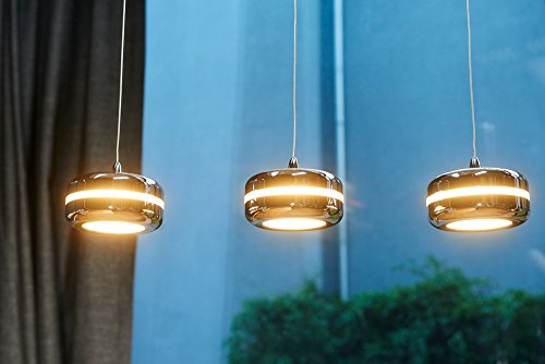 Höhenverstellbare LED Design HÄNGELEUCHTE ORION chrom / stilvoll und elegant / Blickfang für Ihr Zuhause