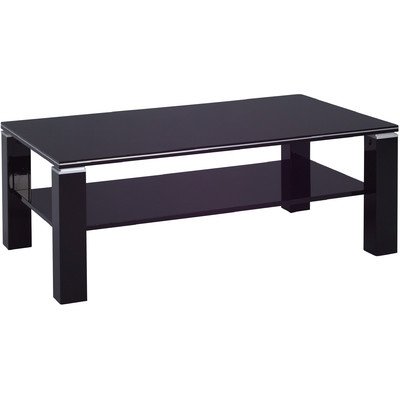 HomeTrends4You 232051 Couchtisch, 110 x 44 x 67 cm, schwarz Hochglanz