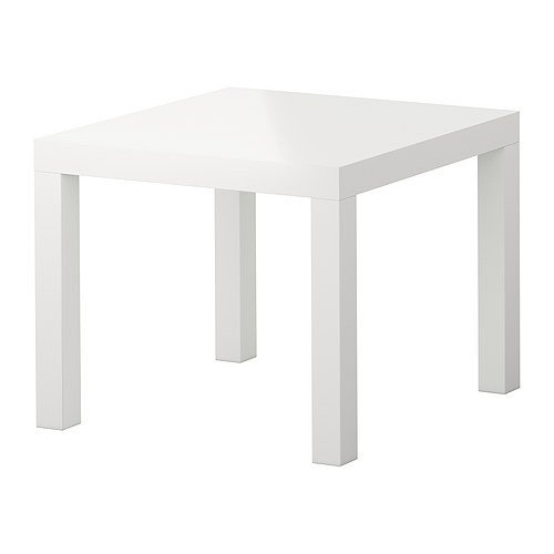 IKEA Lack Beistelltisch in hochglanz weiß (55x55cm)