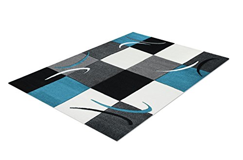 Moderner Erstklassiger Designer Teppich Prime 211-600 Blau, Farbe:Blau;Größe:200x290cm
