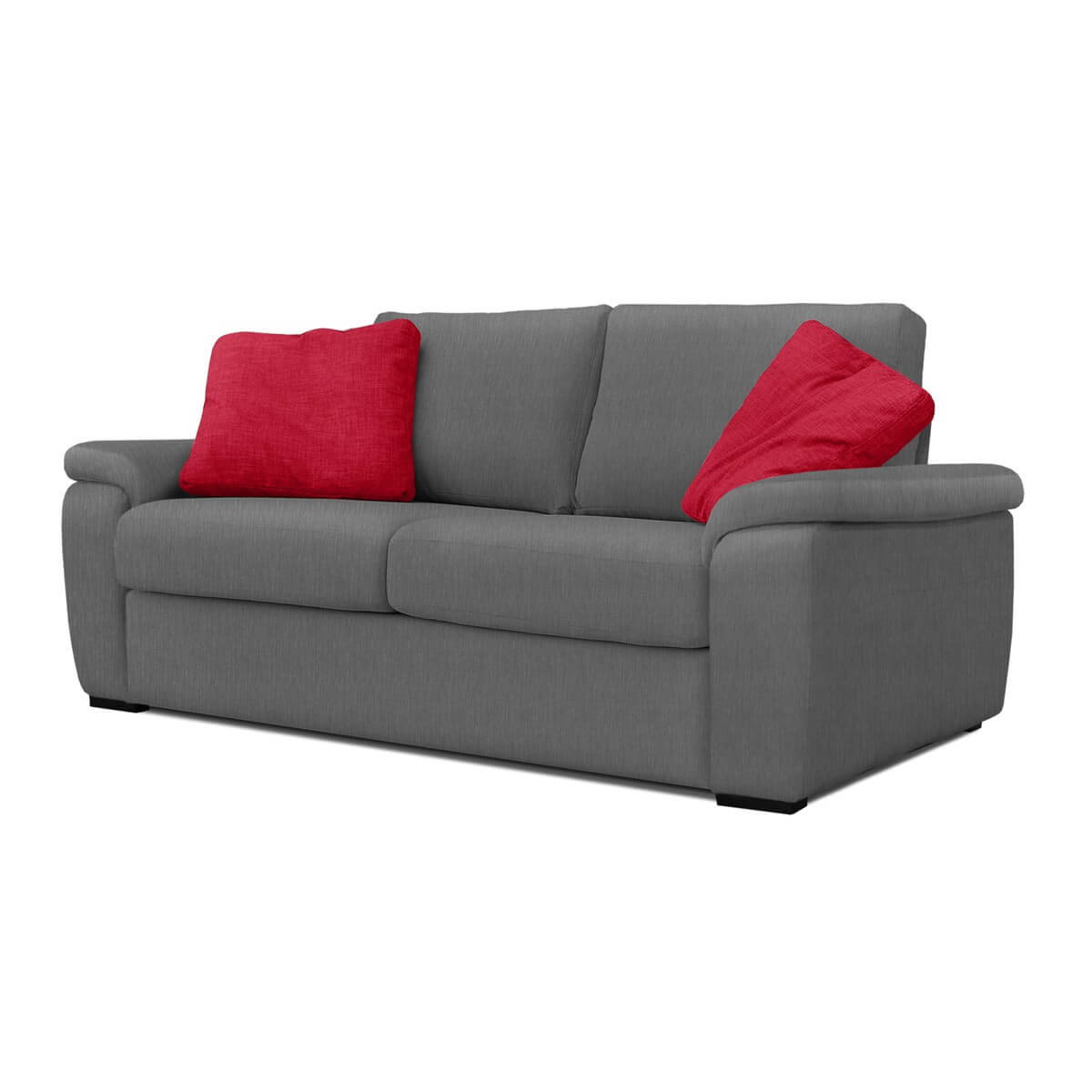 Sofa 2-Sitzer in Stoffgewebe Grau