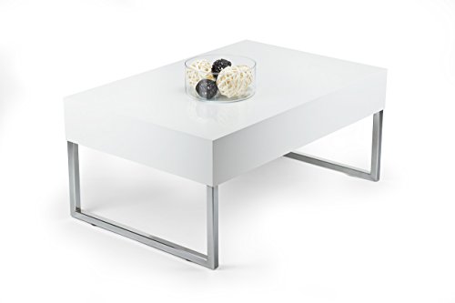 Tisch Couchtisch hochglanz weiß mod. EVO XL