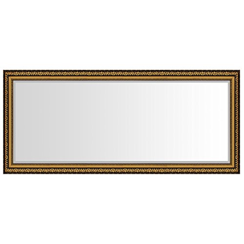 WOHAGA® Spiegel mit Facettenschliff 170x70cm Wandspiegel Flurspiegel Garderobenspiegel Wohnzimmerspiegel Gold