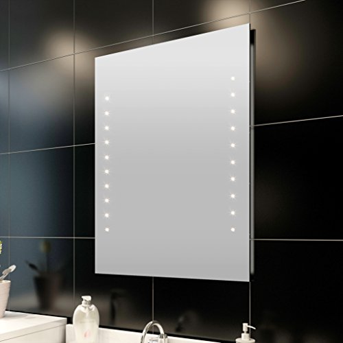 vidaXL Badspiegel Lichtspiegel LED Spiegel Wandspiegel 60 x 80cm
