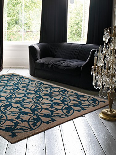 benuta Teppiche: Teppich Kaleido Blau 80x150 cm - schadstofffrei - 100% Polypropylen - Ornament - Maschinengewebt - Wohnzimmer