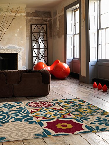 benuta Teppiche: Teppich Patchwork-Mosaico Multicolor 200x290 cm - schadstofffrei - 100% Polypropylen - Ornament - Maschinengewebt - Wohnzimmer