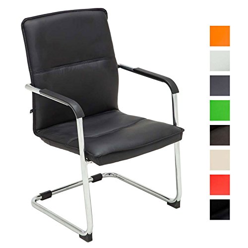 CLP Freischwinger-Stuhl mit Armlehne SEATTLE, Besucherstuhl, Konferenzstuhl gepolstert