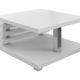 Couchtische Wohnzimmertische Beistelltisch Tisch Oslo 60 x 60 cm Matt Weiß