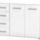 Kommode Sideboard Prime Comfort 135 x 96,5 x 45 cm in Weiß von Polini Home