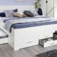 Rauch Möbel Isotta Bett mit Schubkästen in Weiß, Liegefläche 180x200cm, Gesamtmaße BxHxT 185x96x208 cm