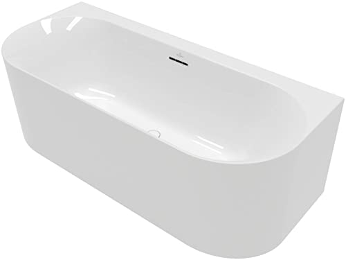 Villeroy & Boch Loop & Friends back-to-wall nahtlose Badewanne 180x80x44 cm Alpin Weiß