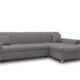 DOMO. collection Ecksofa Franzi, Couch in L-Form, Sofa, Eckcouch, Polsterecke 279 x 162 x 81 cm (BxTxH), dunkelgrau