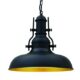 bamyum Pendelleuchte Vintage Schwarz Industrial Ø31 cm, Nota Küchenlampe Hängend Vintage, Hängelampe Esstisch Wohnzimmer, Lampenschirm Hängelampe Industrial Style, Pendelleuchte Schwarz, Küchenlampe