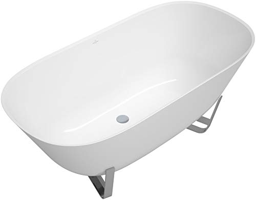 Villeroy & Boch Antheus Solo Quaryl Badewanne UBQ155ANH7F400V-, 1550 x 750 mm, freistehend - UBQ155ANH7F400V-01