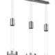 Trio Leuchten LED Pendelleuchte Franklin 326510307, Metall Nickel matt, inkl. 3x 9 Watt LED, Switch Dimmer