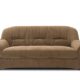 DOMO. collection Sofa Bahia FK, 3er Couch mit Federkernpolsterung, Federkernsofa in klassischem Design, 3 Sitzer, Polstermöbel 200 x 57 x 91 cm (BxTxH), braun