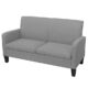 vidaXL Sofa 2-Sitzer Zweisitzer Stoffsofa Polstersofa Loungesofa Sitzmöbel Polstermöbel Designsofa Wohnzimmersofa Hellgrau 135x65x76cm