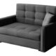 Mirjan24 Sofa Viva II Lux mit Schlaffunktion, Bettsofa, 2 Sitzer Polstersofa mit Bettkasten inkl. Kissen, Schlafsofa Sofagarnitur, Wohnlandschaft, Farbauswahl (Tatum 283)