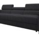 Mirjan24 Sofa Torezio Cord III mit Einstellbare Kopfstützen, Dreisitzer Polstersofa, Füße aus Metall Chrom, Sofagarnitur, Wohnlandschaft, Couchgarnitur (Poso 135)