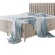 Boxspringbett Nerpa, Doppelbett mit Topper und Matratze, Polsterbett mit 2 Bettkästen + Gasdruckfedern, Bett mit Kopfteil, Bettgestell für Schlafzimmer (Fresh 01, 180 x 200 cm)