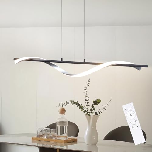 ZMH LED Pendelleuchte Esstisch Hängelampe - 22W Pendellampe Modern Design Esstischlampe Dimmbar mit Fernbedienung Esszimmerlampe 150CM Höhenverstellbar für Esszimmer Küche Wohnzimmer Schlafzimmer