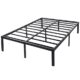 Montafox Metallbett Bett Bettgestell Bettrahmen 90x200x41 cm | 140x200x41 cm | 200x200x41 cm mit Lattenrost Metall 41cm H schwarz, Größe:140 x 200 x 41 cm