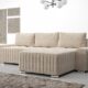 Furnitech Ecksofa M5 mit Schlaffunktion Sofa mit Bettkasten Polsterecke Schlafsofa Sofagarnitur (Ecksofa Links, M5-75-G1B-GPMIK-BR5-3 klein)