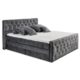 CASHFIELD 8 Boxspringbett mit Bettkasten 180x200, Anthrazit - Bequemes Doppelbett mit 7-Zonen-Federkern Matratze & Kaltschaum Topper mit Klimaband - 200 x 113 x 225 cm (B/H/T)