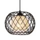 WOWEWA LED Retro Vintage Industrie Hängelampe Moderne Pendelleuchte Schwarz Metall Deckenleuchte E27, wohnzimmer für Innen,Restaurant,Cafe,Bar,Küche,Kinderzimmer