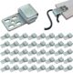 40 Stück Polstermöbel Sofa Feder Clips: HOMURY Sofa Feder Reparatur Ersatz mit 5 Löchern, Wellenfedern für Polstermöbel, für Sofa, Couch und Stuhl