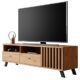 Newroom TV Lowboard Wildeiche Anthrazit TV Schrank Modern Vintage - 138x44x40 cm (BxHxT) - Fernsehtisch TV Board Rack - [Barea.six] Wohnzimmer