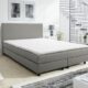 Kuechen-preisbombe Boxspringbett Boxbett Glenn 1 Hotelbett 140x200 Bonellfederkern Bett Topper hellgrau