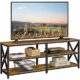 Yaheetech TV-Schrank Fernsehschrank mit Ablagen TV-Bank für Fernseher bis zu 70 Zoll Holz Fernsehtisch Industrie-Design, 160 × 40 × 61,5 cm