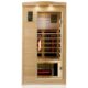 Dewello® Infrarotkabine Infrarotsauna Pierson PRO 100x100 für 1 Person aus Hemlock und Zedernholz, Duo Vollspektrumstrahler, Bodenstrahler, LED-Farblicht, Bluetooth